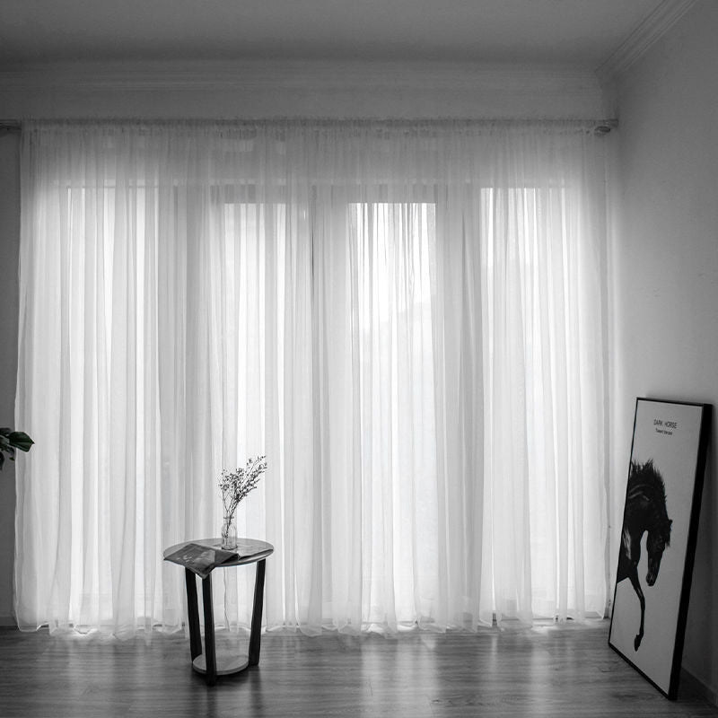 Solid-Color Gauze Curtain
