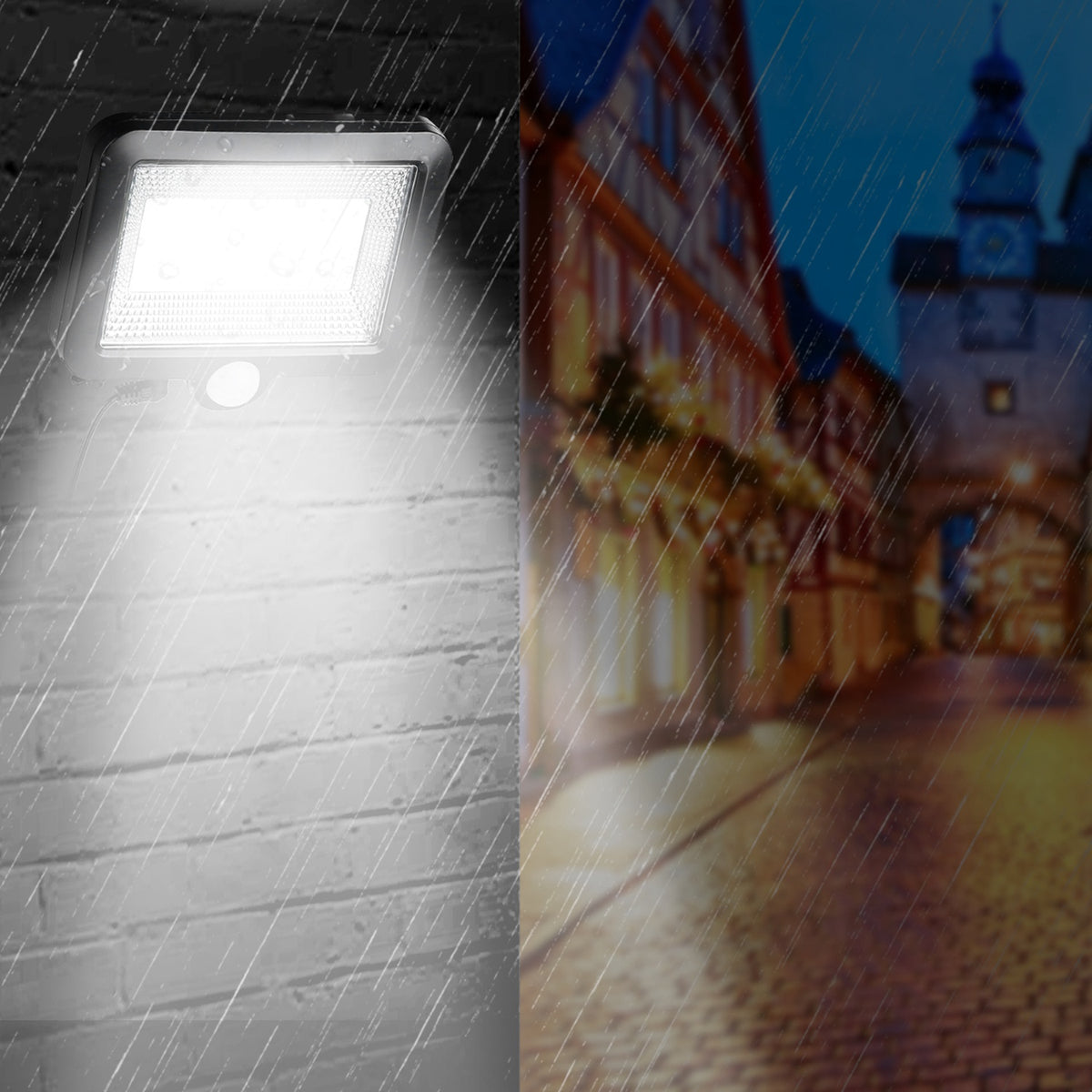 Solar Motion Sensor Outdoor Wall Light
