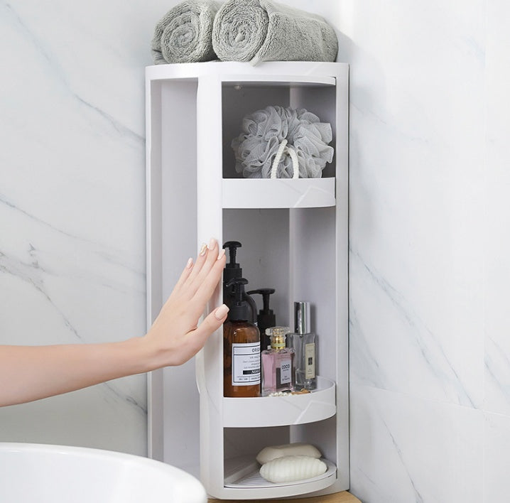 Wall-Hanging Triangle Corner Storage Shelf