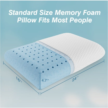 Memory Foam Pillow with Removable Cover