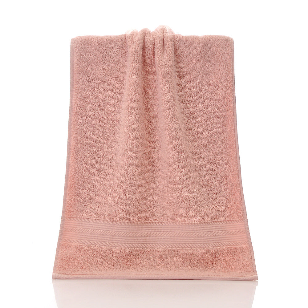 Solid-Color Double-Satin Cotton Towel