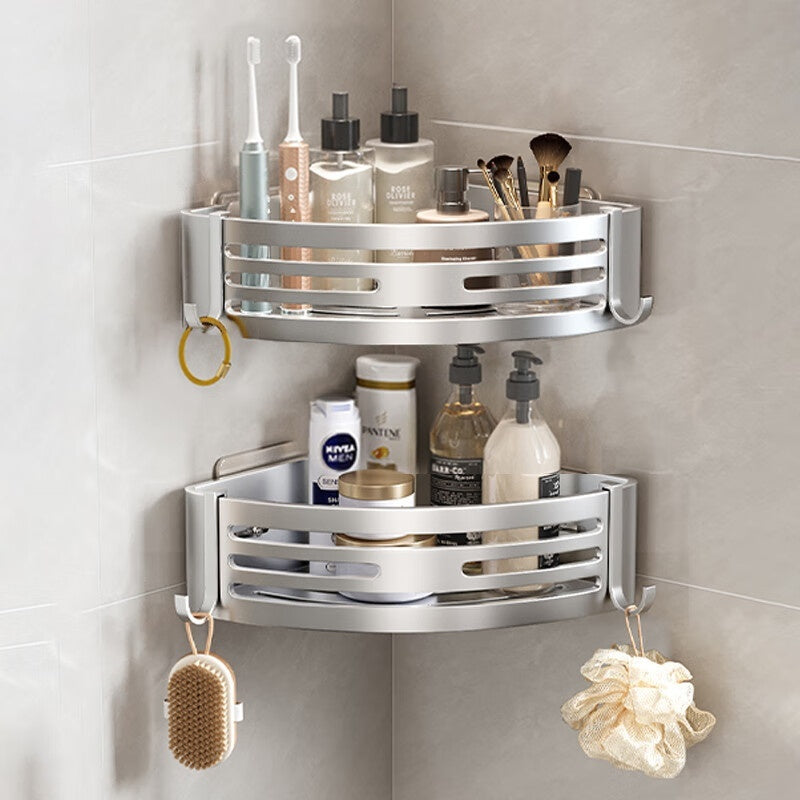 Raised Triangle Bathroom Storage Rack