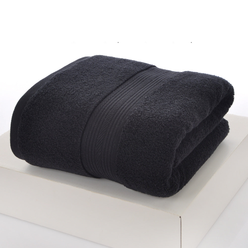 Solid-Color Cotton Bath Towel