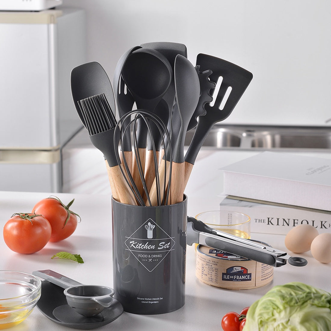 14-Piece Silicone Kitchen Utensil Set
