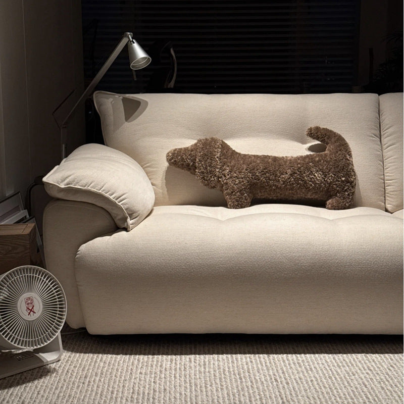 Dachshund-Shaped Faux-Cashmere Throw Pillow