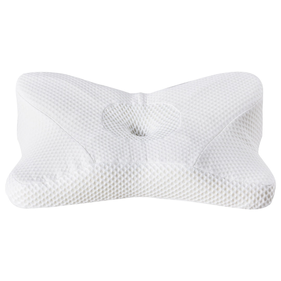 Dual-Height Contoured Memory Foam Neck Pillow