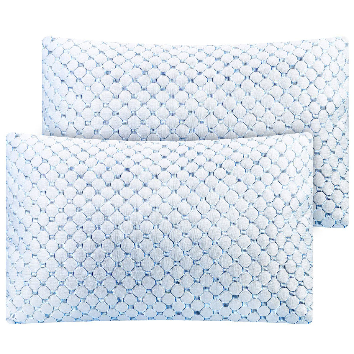 Gel-Infused Memory Foam Pillow, 1 or 2 Pieces