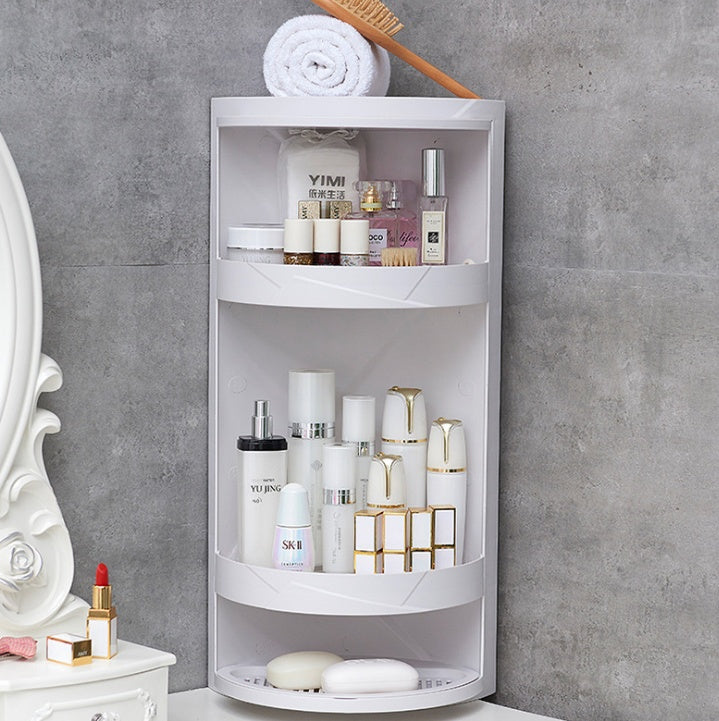 Wall-Hanging Triangle Corner Storage Shelf
