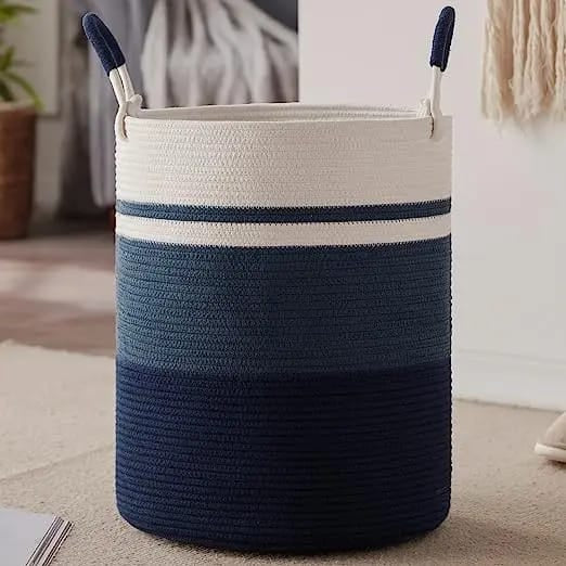 Cotton String Knitted Storage Basket