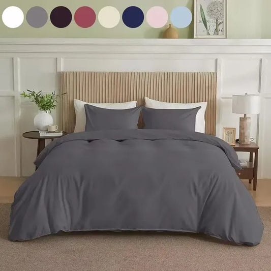 Serta Simply Clean Pleated Queen Duvet Cover