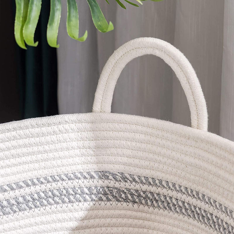 Cotton String Knitted Storage Basket