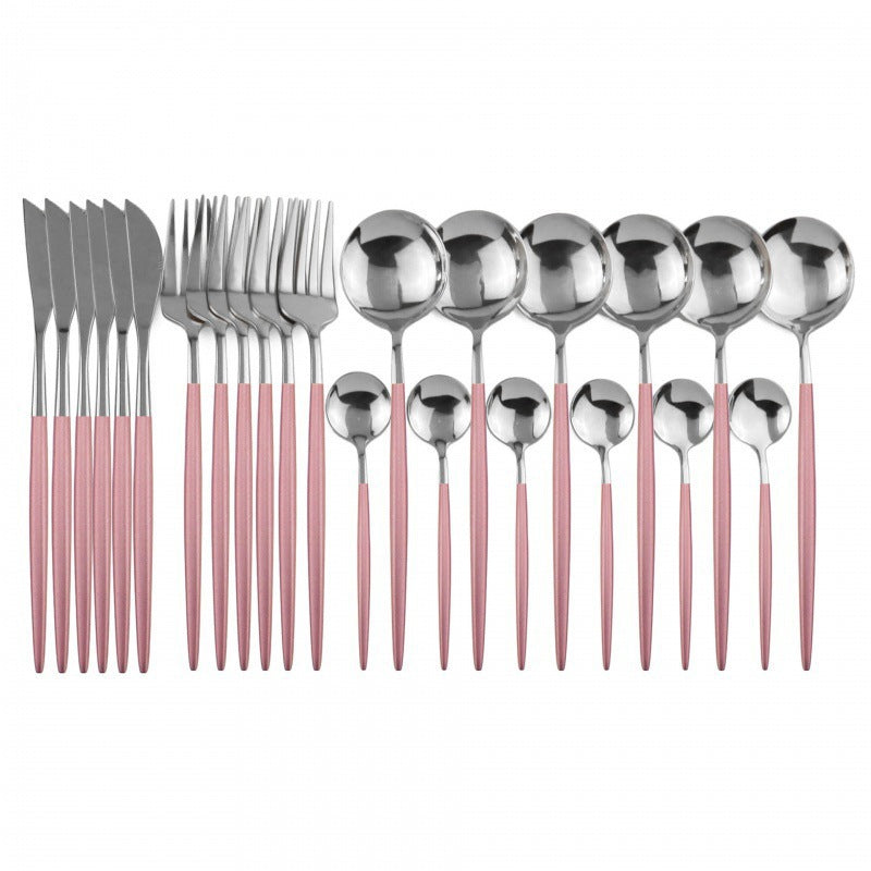 24-Piece Stainless Steel Cutlery Set