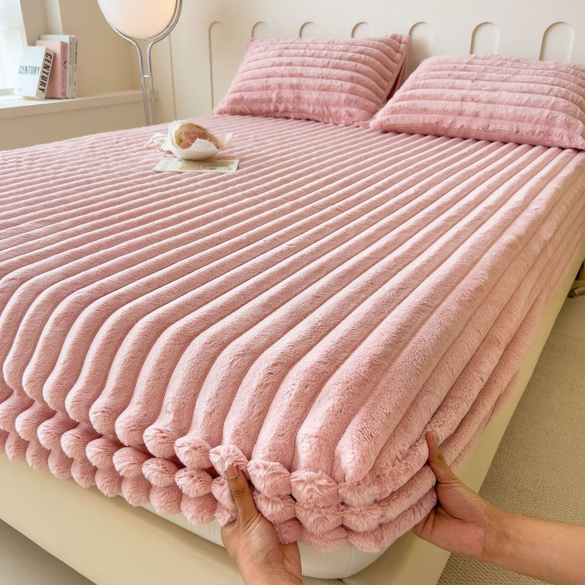 Thickened Fitted Bed Sheet for Autumn and Winter
