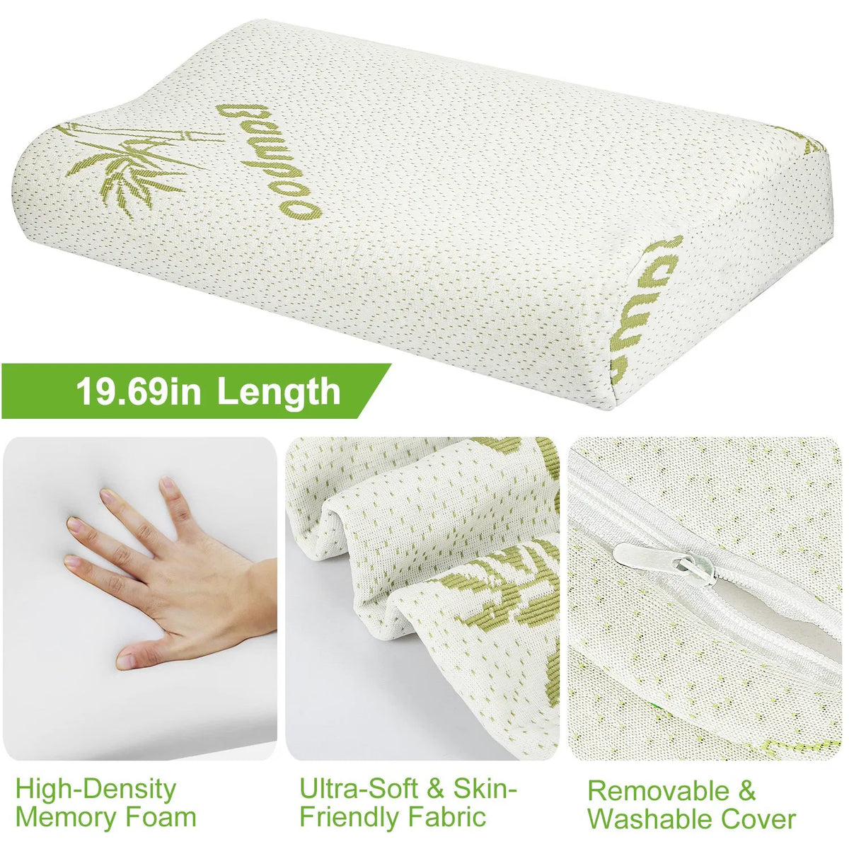 Contoured Cervical Neck Pillow for Side Sleepers