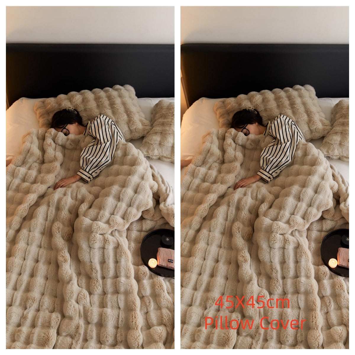 Textured Polyester Velvet Blanket