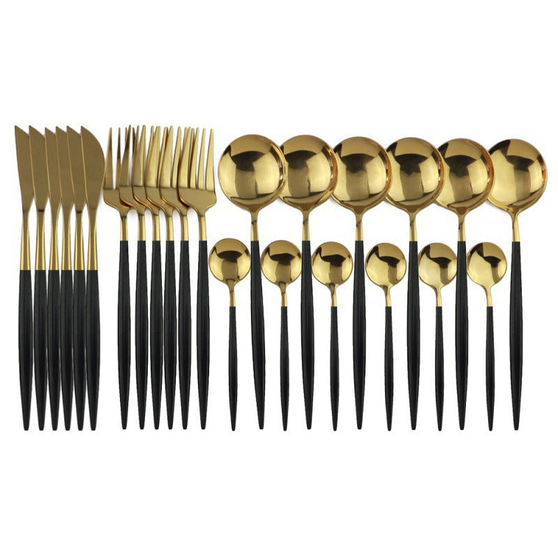 24-Piece Stainless Steel Cutlery Set