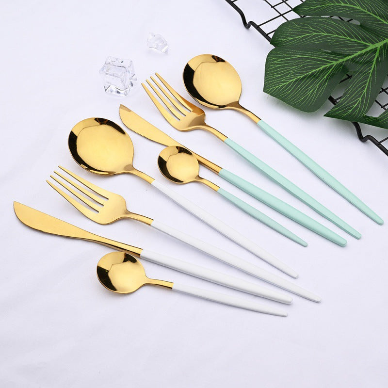 24-Piece Stainless Steel Cutlery Set