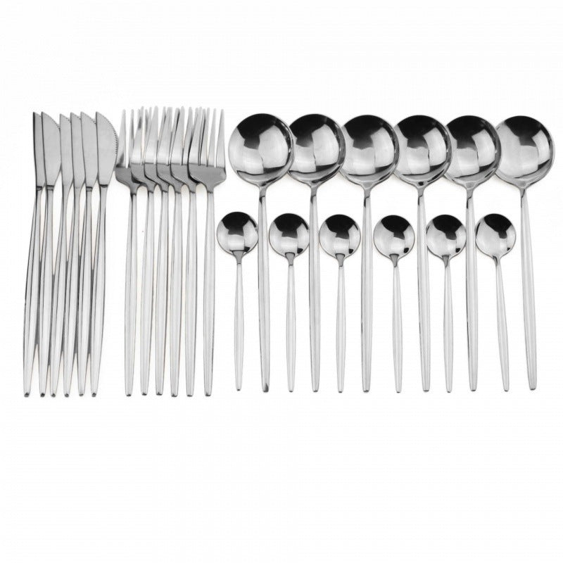 24-Piece Stainless Steel Cutlery Set