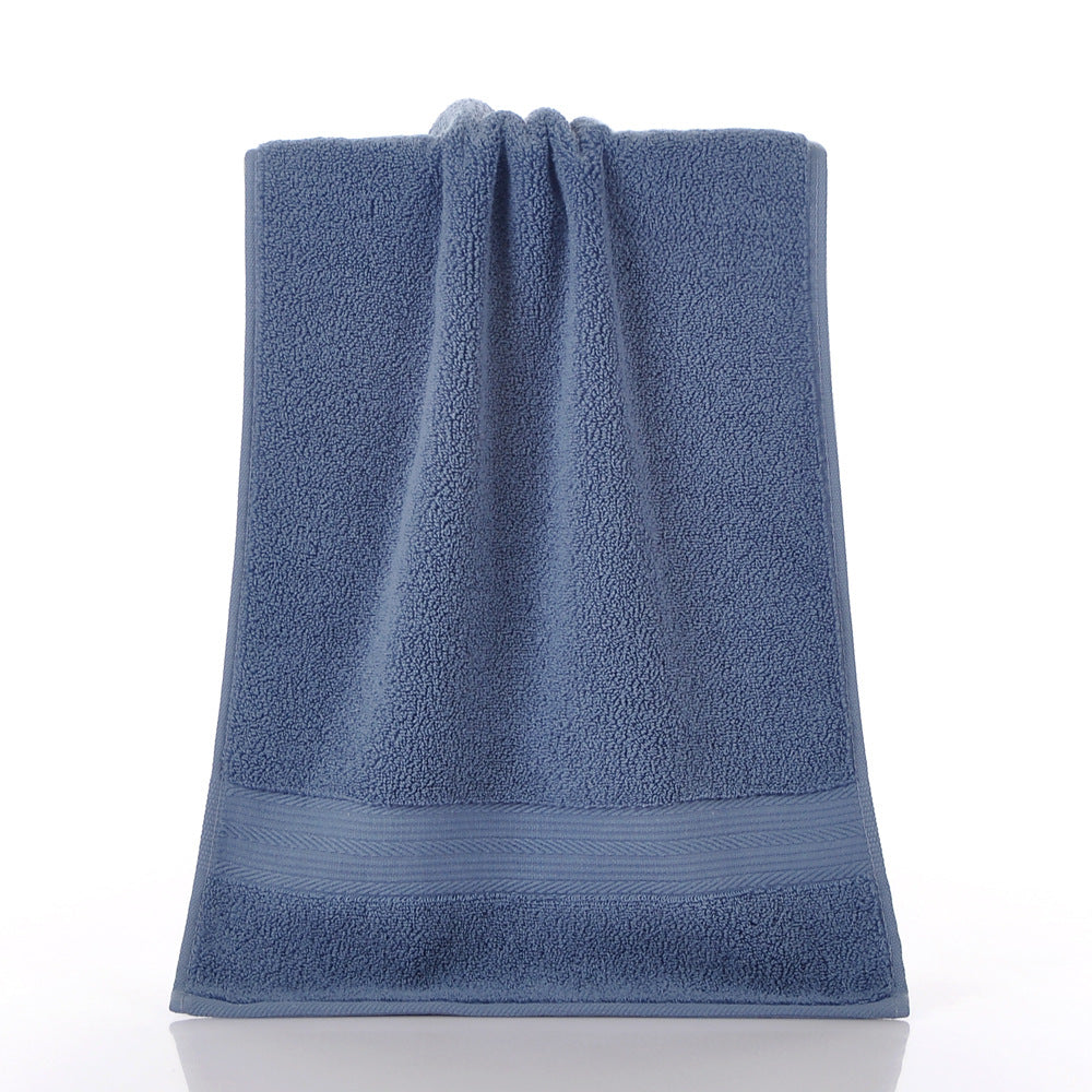 Solid-Color Double-Satin Cotton Towel