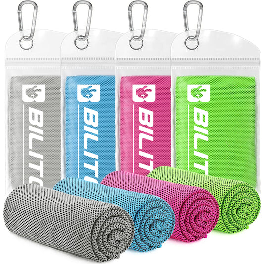 4-Pack Microfiber Cooling Sports Towels