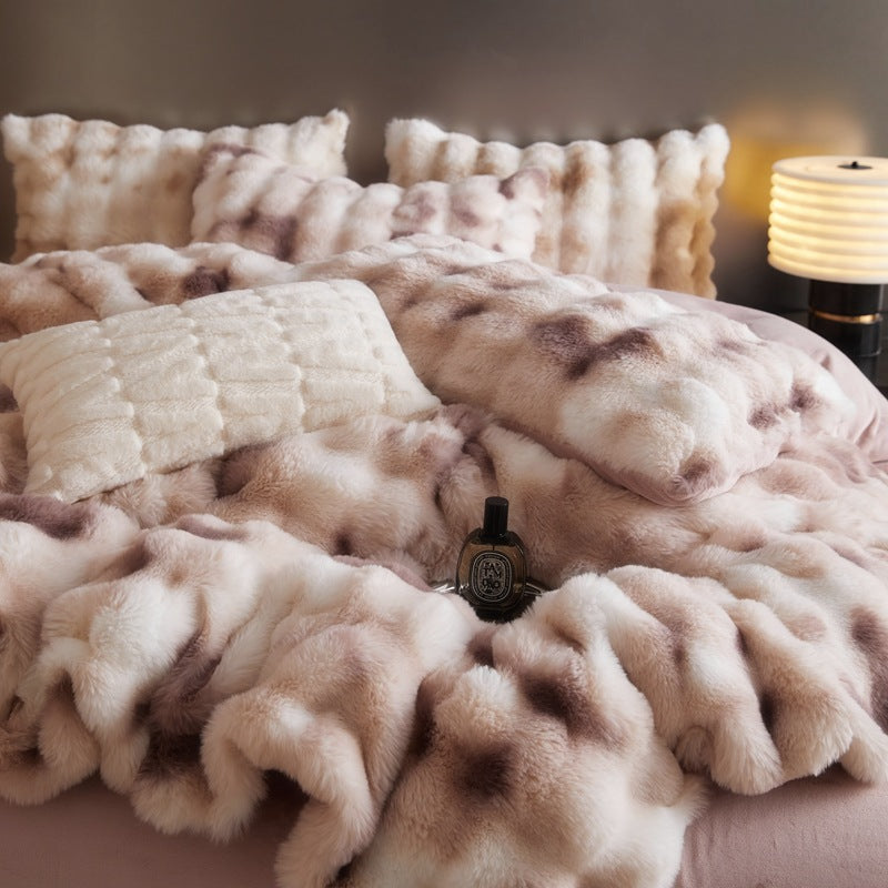 4-Piece Velvet Bedding Set