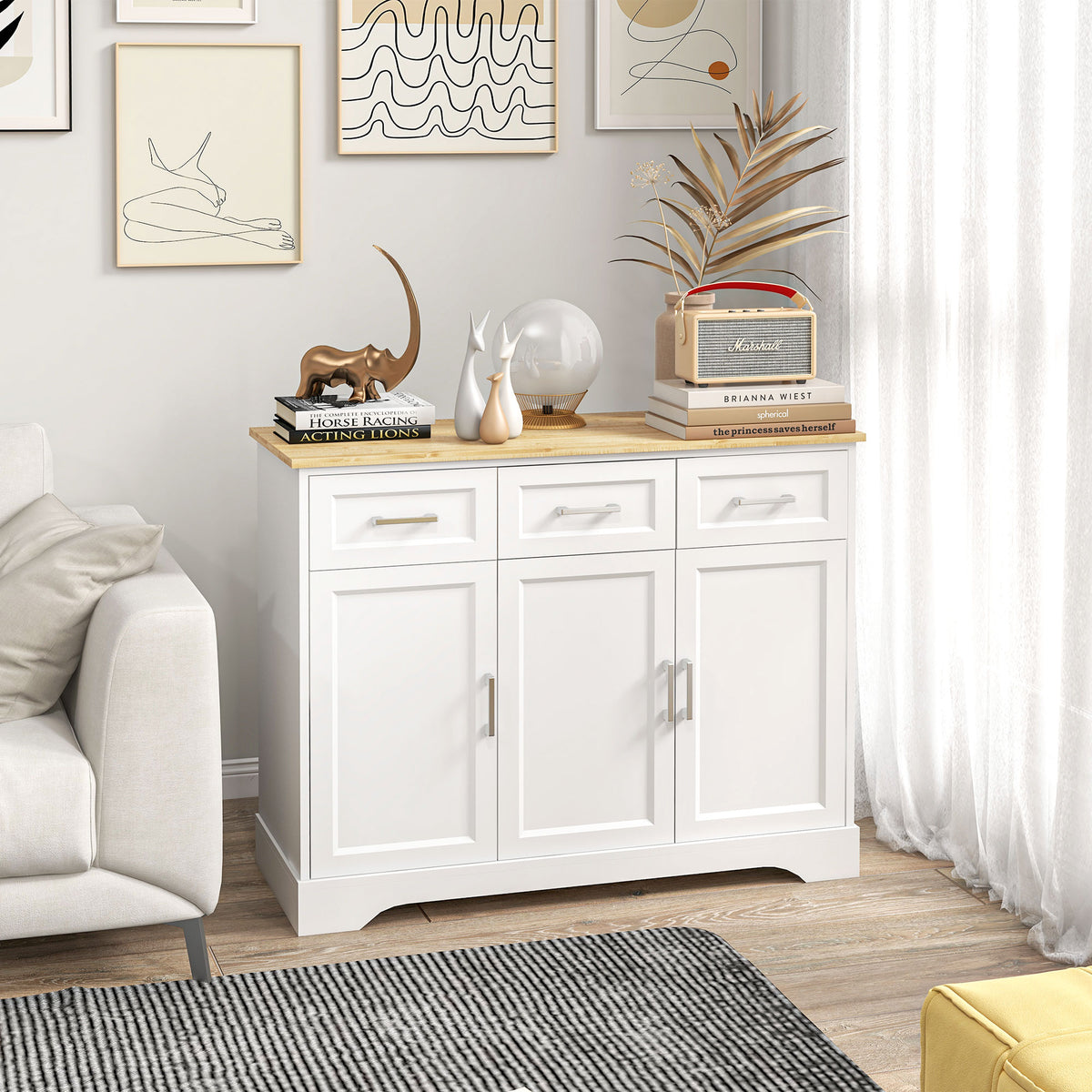Kitchen Sideboard Buffet Storage Cabinet
