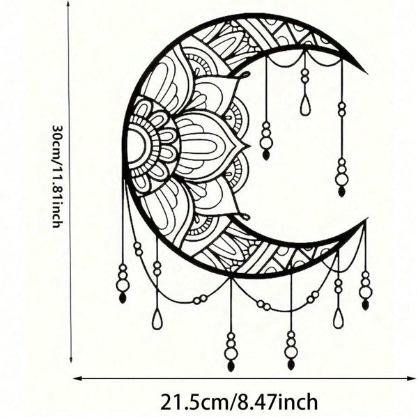 CIFbuy Mandala Moon Iron Wall Art