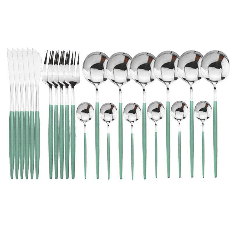 24-Piece Stainless Steel Cutlery Set