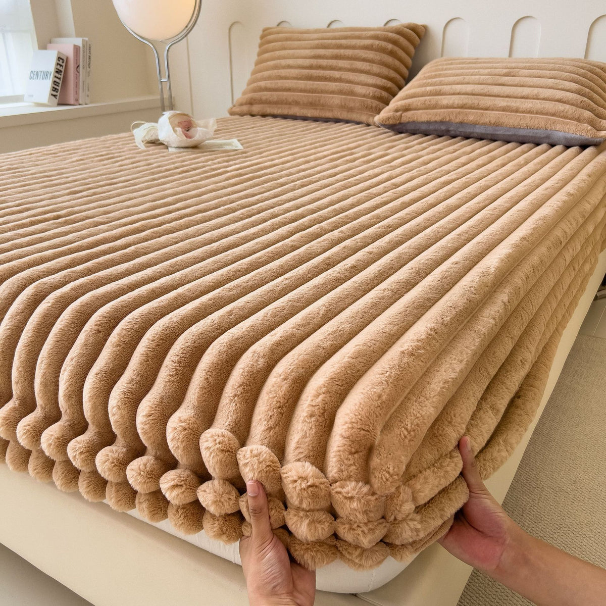 Thickened Fitted Bed Sheet for Autumn and Winter