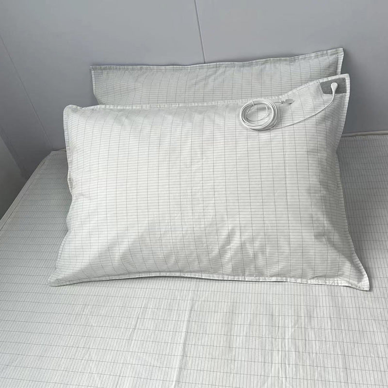 Cotton and Silver-Fiber Pillowcase