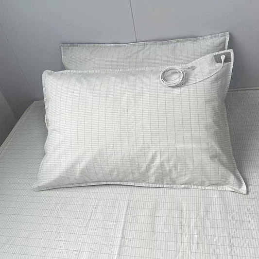 Cotton and Silver-Fiber Pillowcase