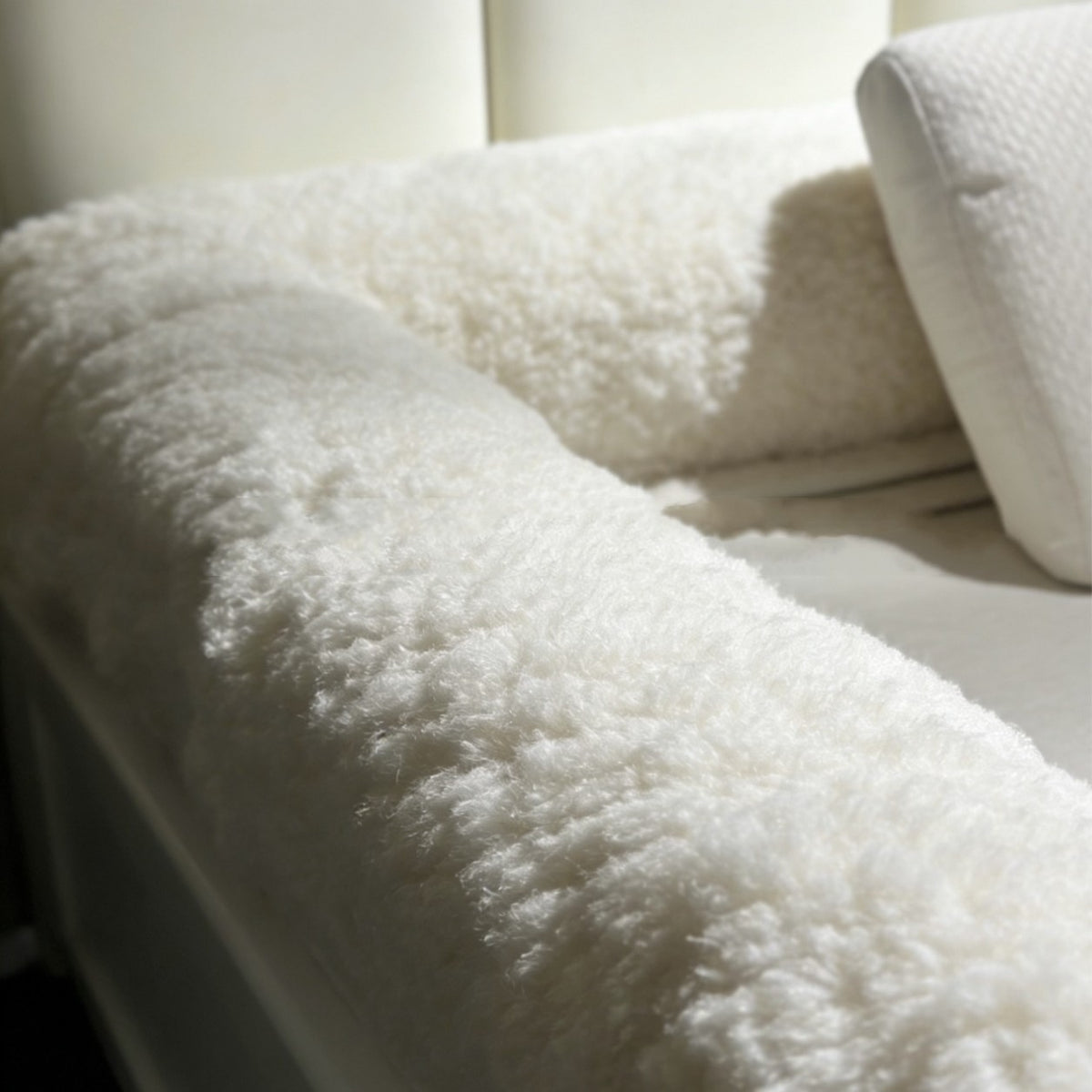 Solid-Color Chenille Bed Sheet