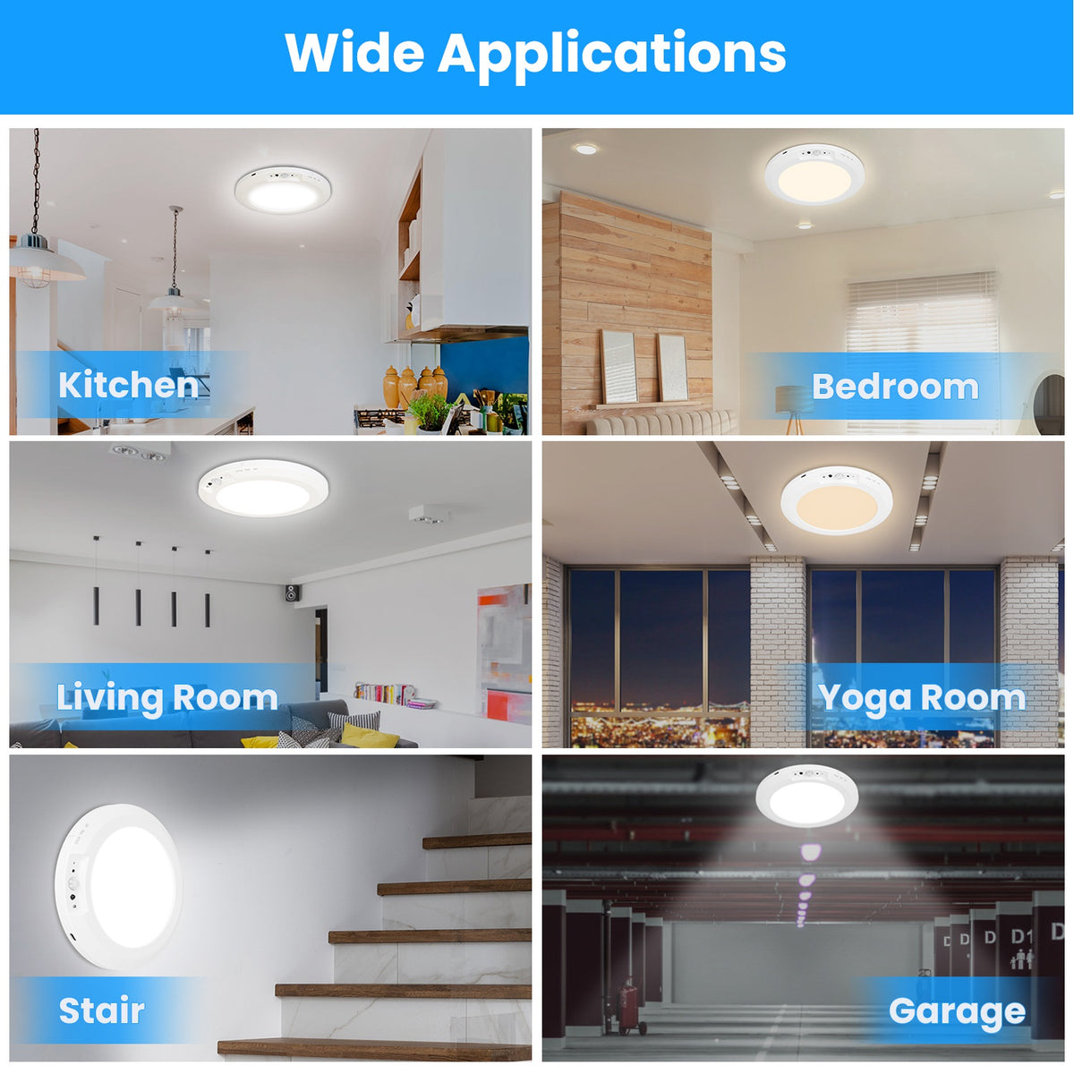 Rechargeable Motion Sensor Ceiling Light