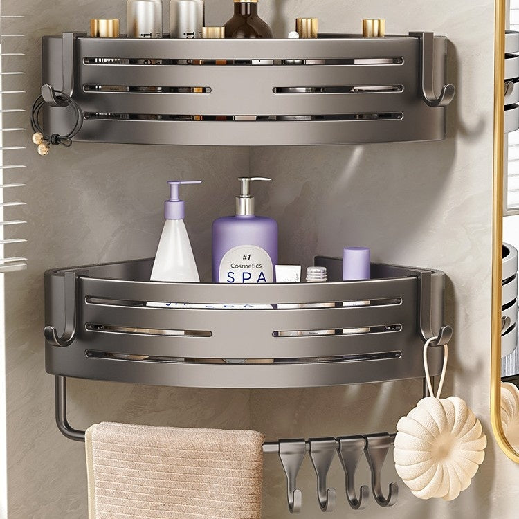 Raised Triangle Bathroom Storage Rack