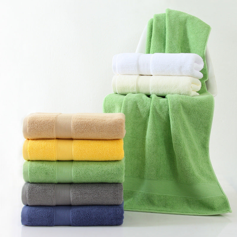 8-Piece Solid-Color Cotton Towel Set