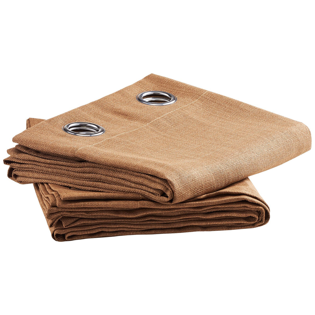 Linen-Style Grommet Curtain Pair, 52 x 84 Inches