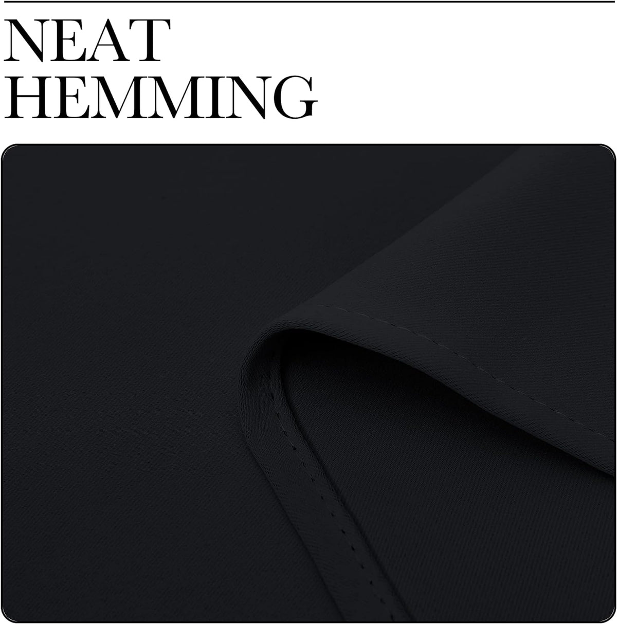 Navy Blue Eyelet Curtain Pair, 132 x 137 cm