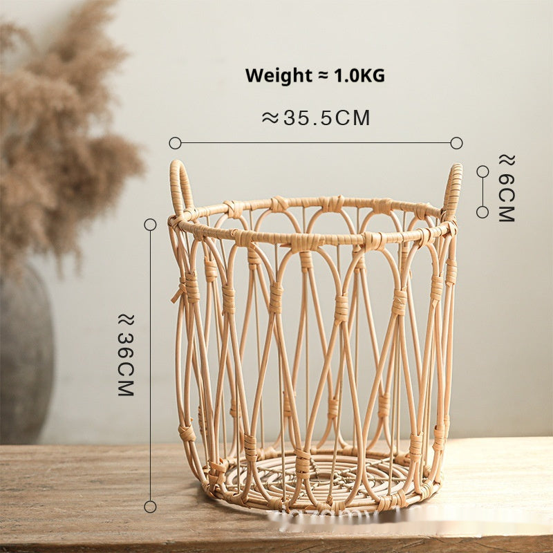 Rattan Woven Laundry Storage Basket