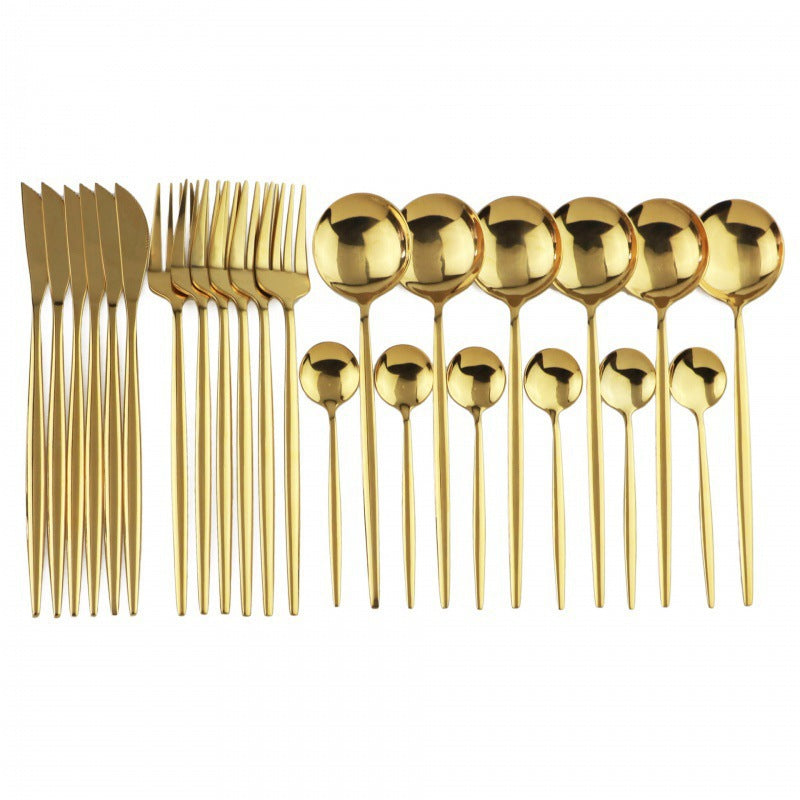 24-Piece Stainless Steel Cutlery Set