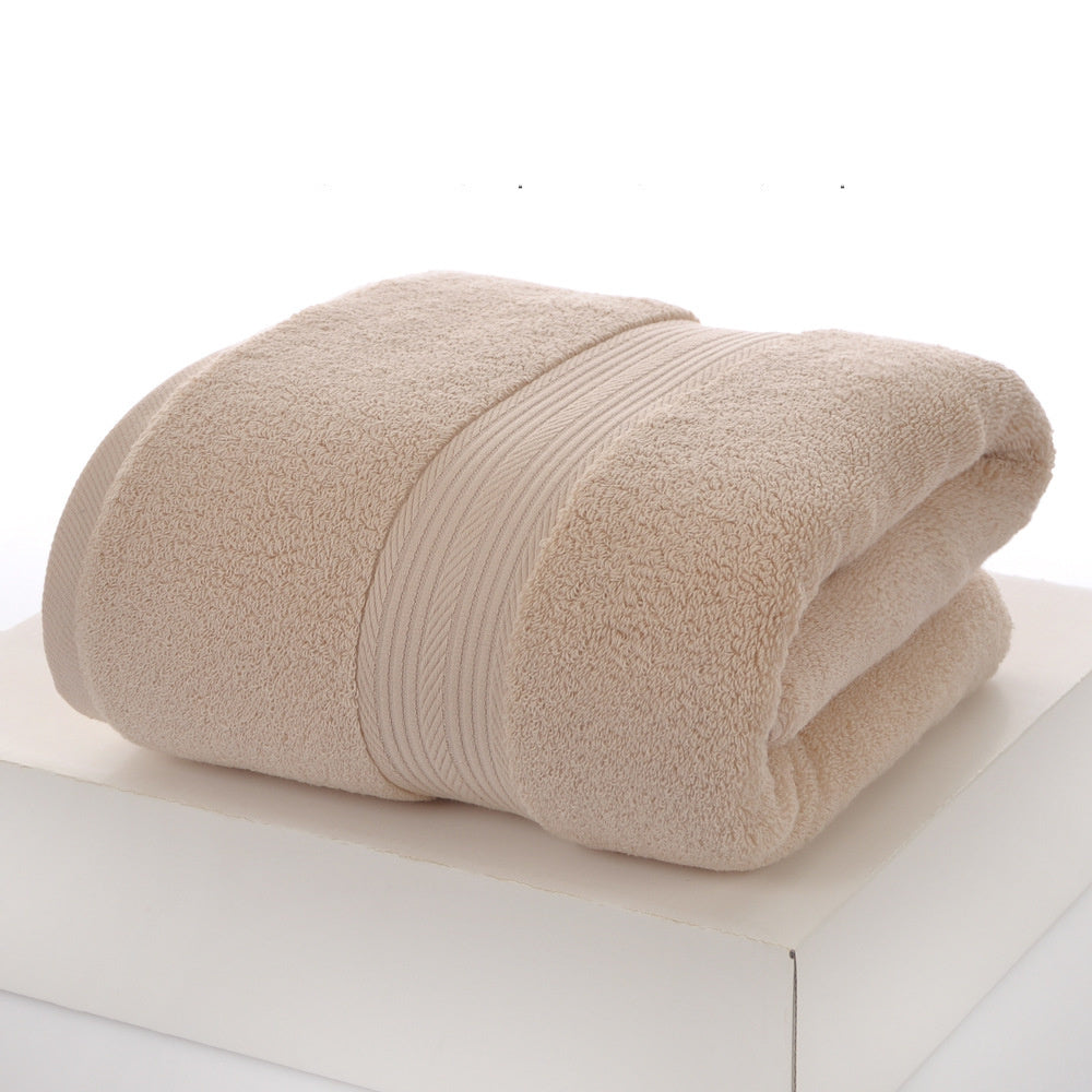 Solid-Color Cotton Bath Towel
