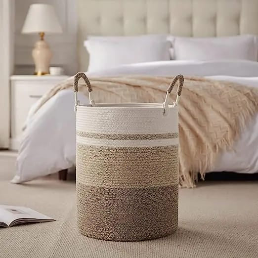 Cotton String Knitted Storage Basket