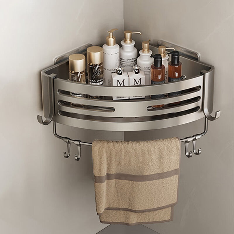 Raised Triangle Bathroom Storage Rack