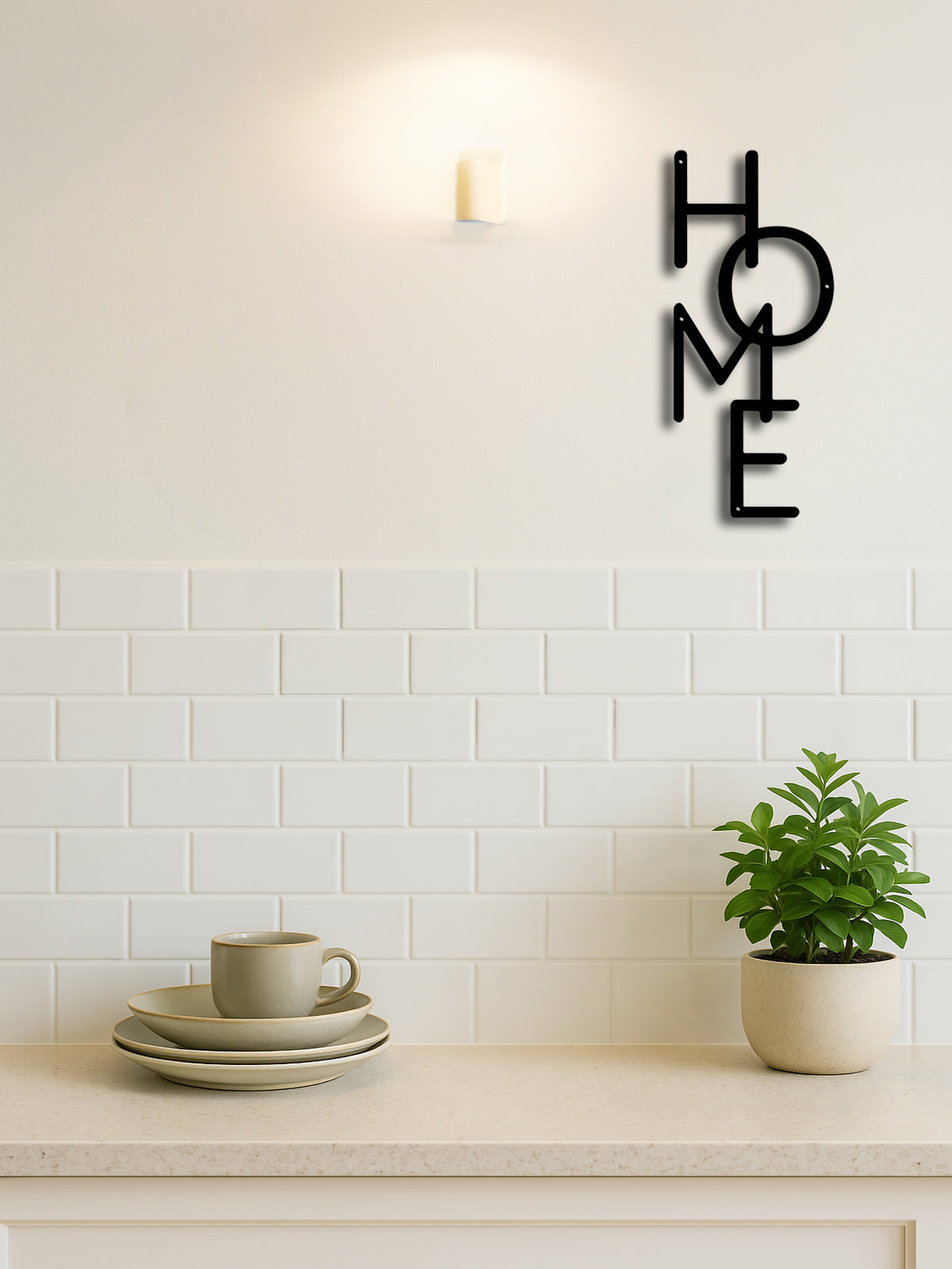 Metal HOME Letter Wall Sign