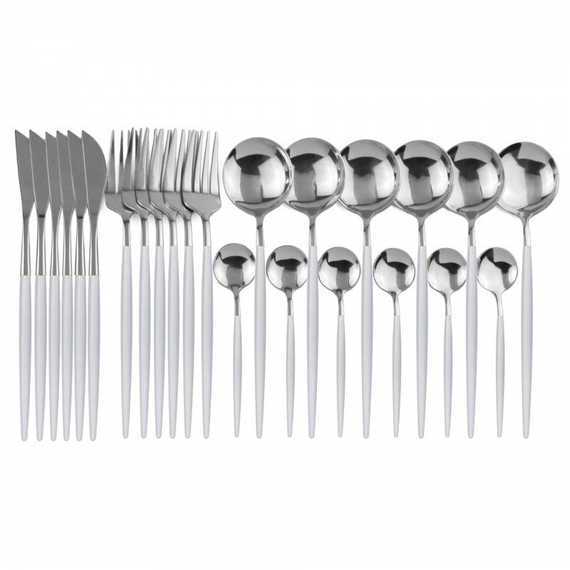 24-Piece Stainless Steel Cutlery Set