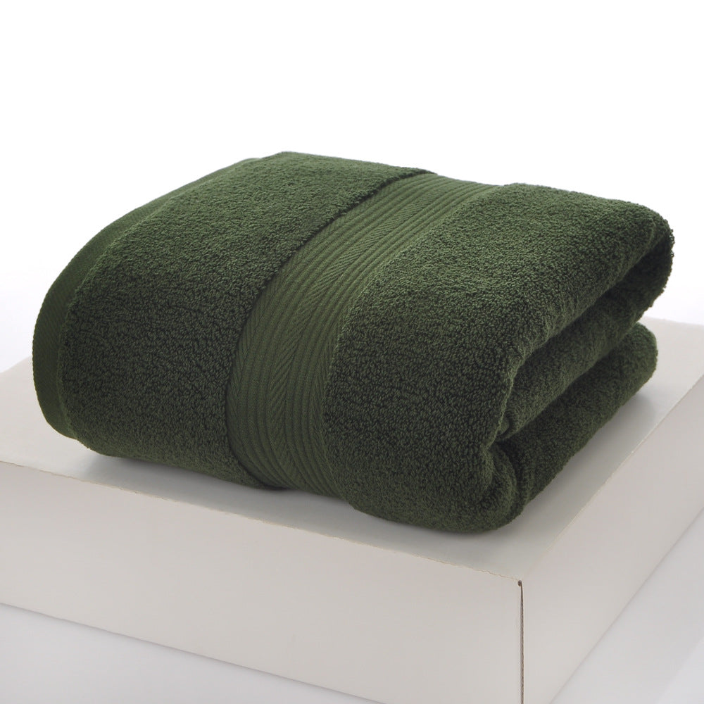 Plain Cotton Bath Towels