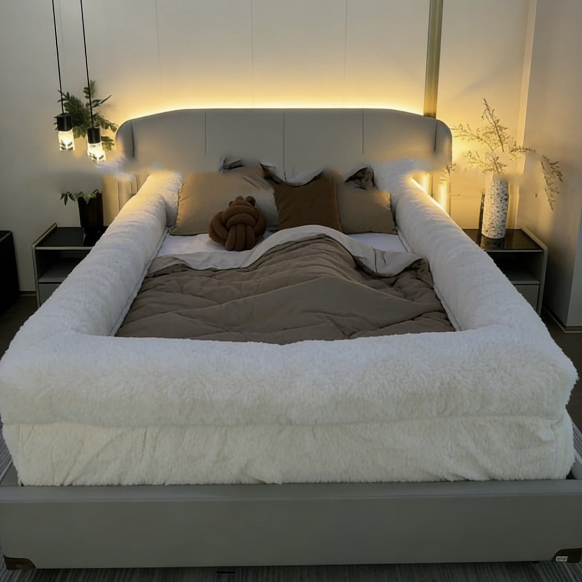 Solid-Color Chenille Bed Sheet