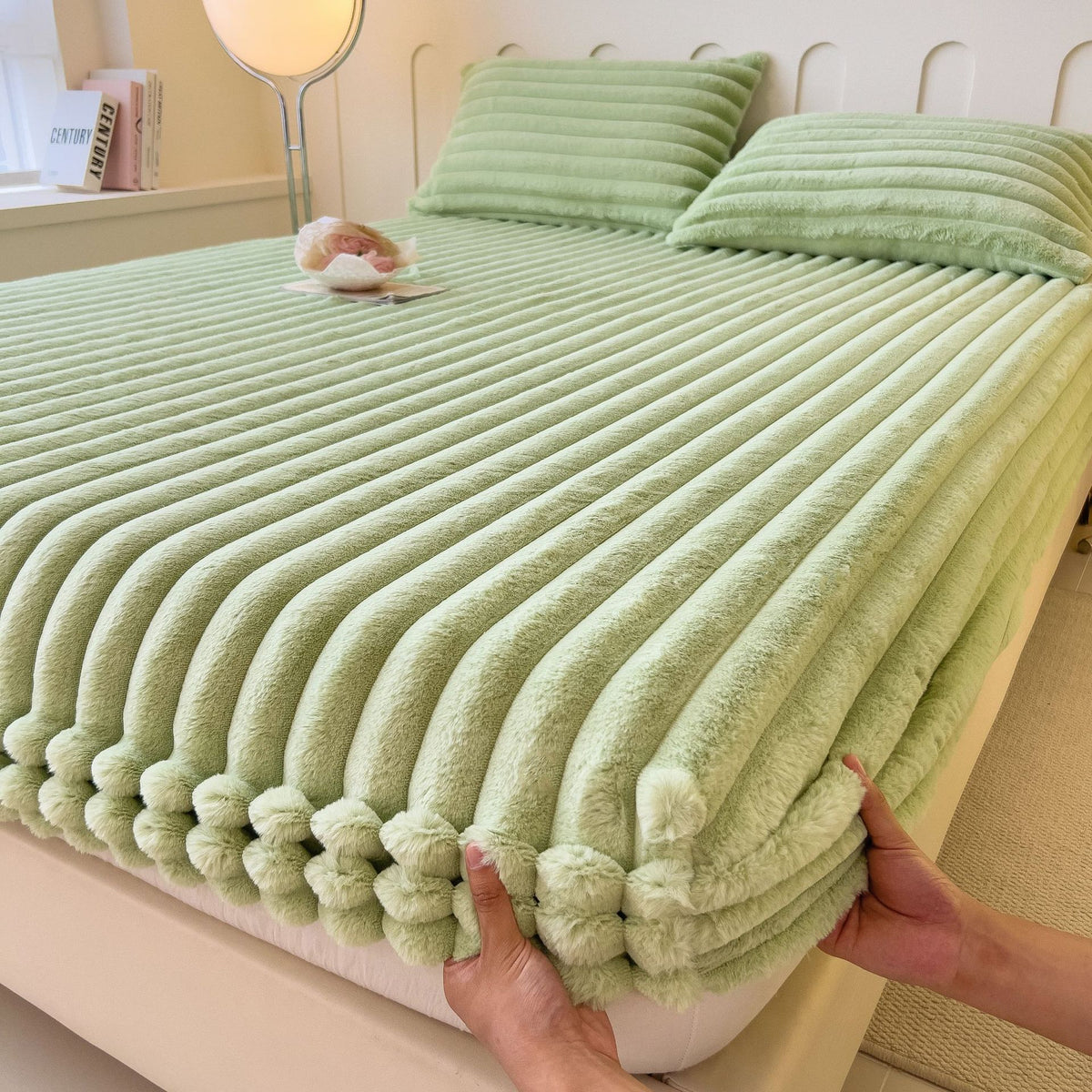 Thickened Fitted Bed Sheet for Autumn and Winter