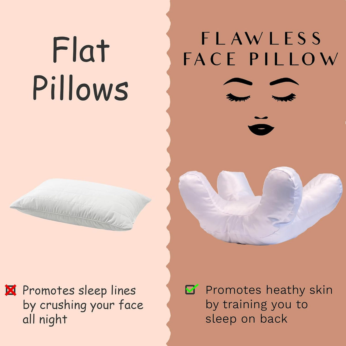 Face-Down and Side-Sleeper Pillow