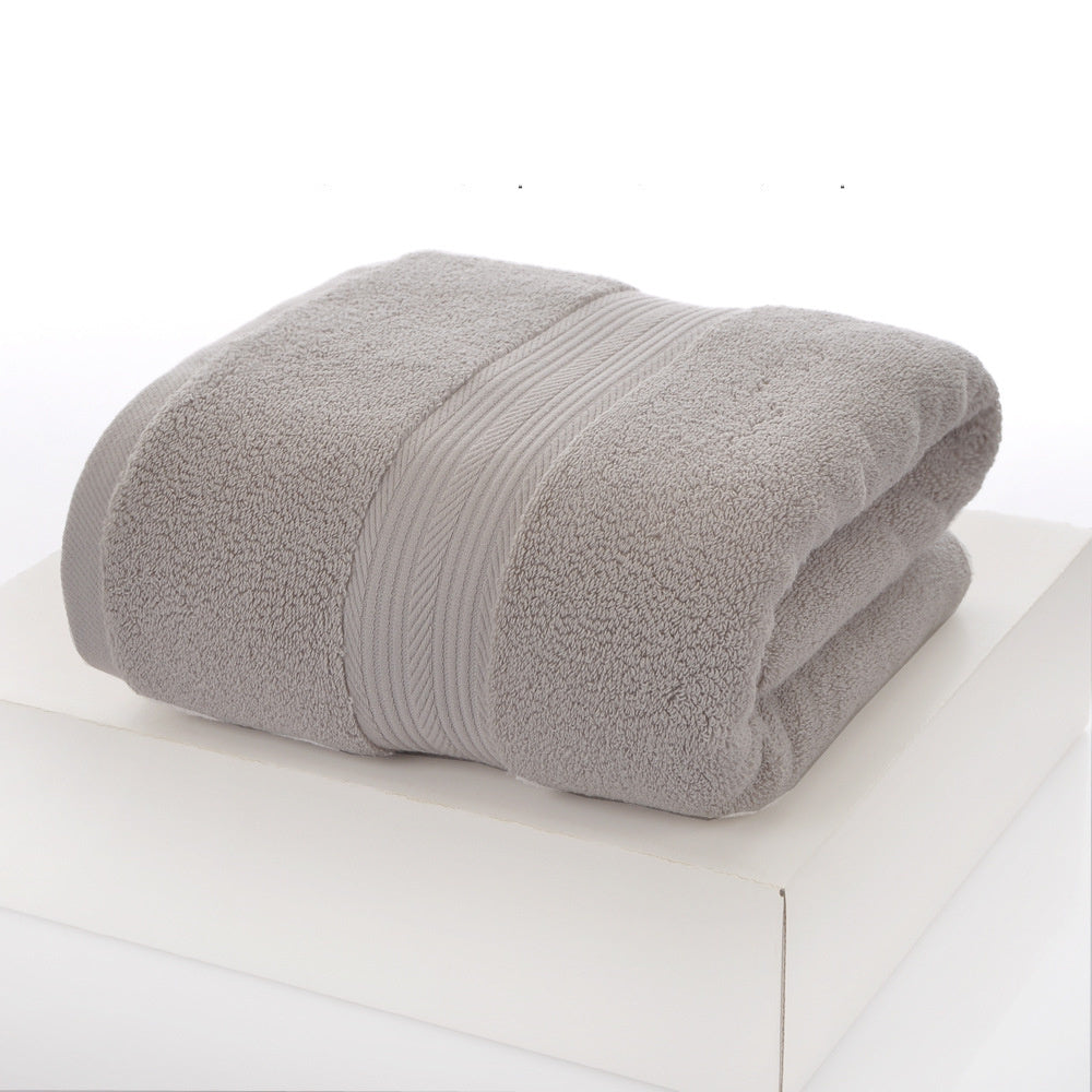 Solid-Color Cotton Bath Towel