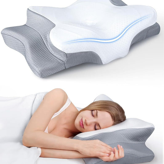 Butterfly-Shaped Memory Foam Neck Pillow